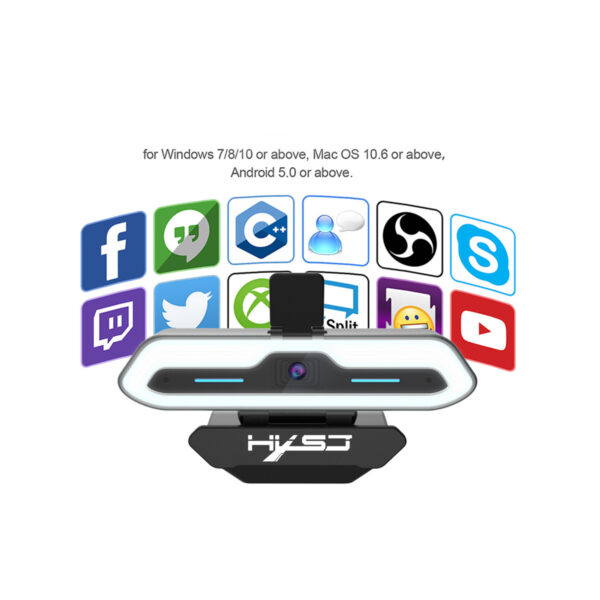 Computer camera with built-in microphone, AF autofocus, USB high-definition night vision, live streaming, video conferencing, online courses - Image 5