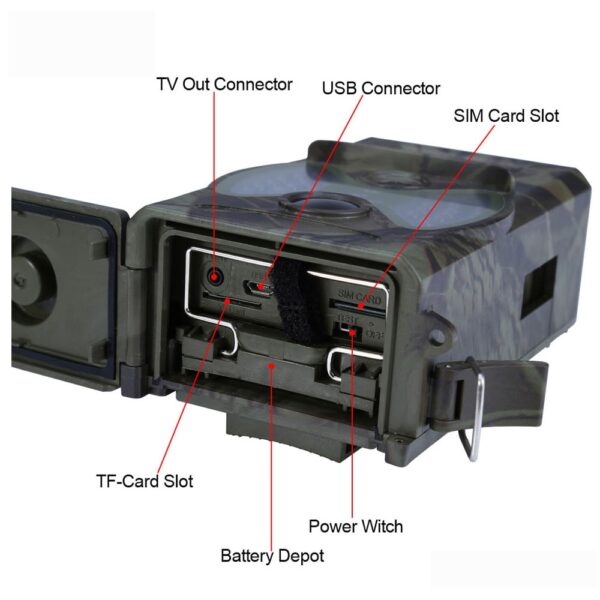 Outlife HC300M Hunting Trail Camera Email MMS GSM Trap Camera 12MP 1080P Night Vision GPRS Infrared Wild Hunting Camera Wildlife - Image 3