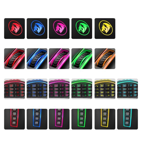 Redragon USB Gaming Mouse 16400 DPI 24 buttons ergonomic design for desktop computer accessories programmable  gamer lol PC - Image 2