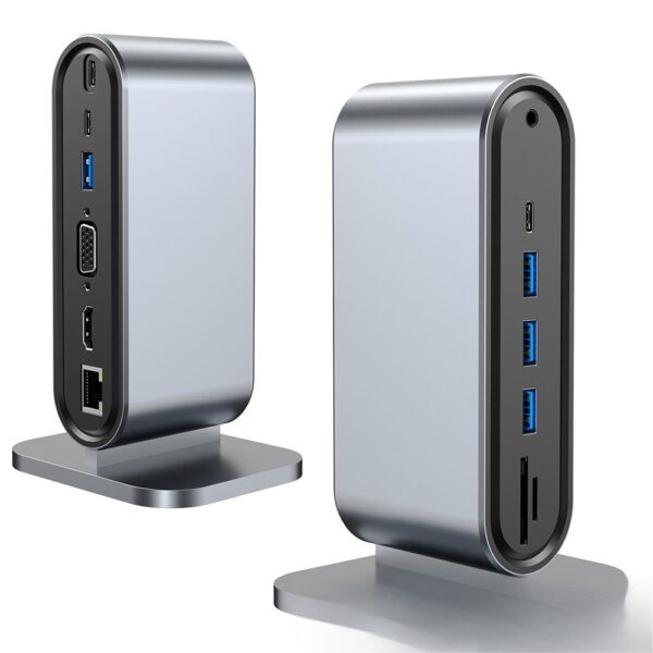 12 in one docking station Typec vertical multi interface suitable for Apple, Huawei, Mac docking stations - Image 5