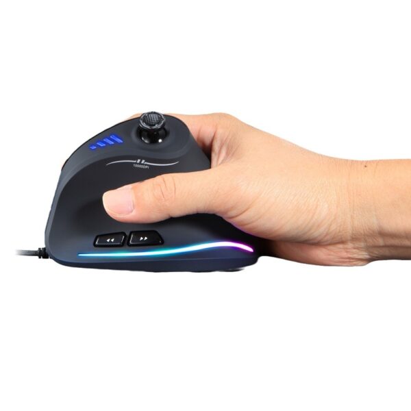 Master C18RGB Vertical Mouse Grip Ergonomic Joystick Game Wired Mouse Notebook Mouse - Image 5