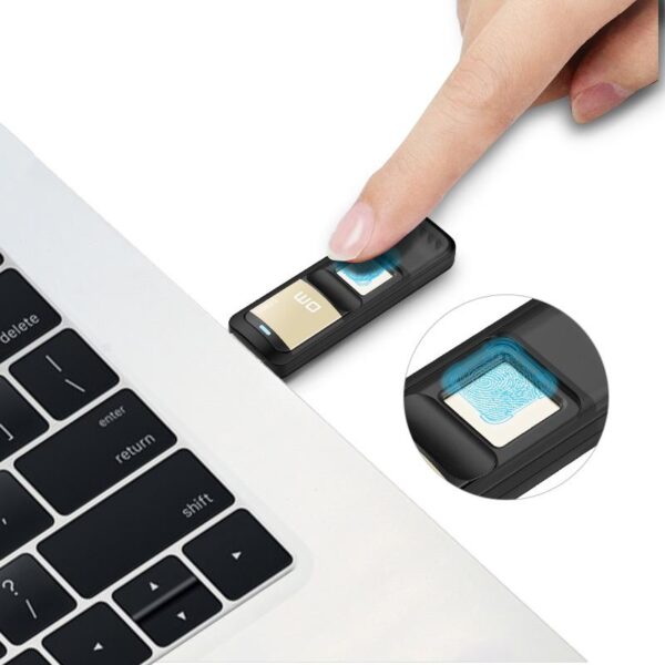 DM PD061 USB3.0 32G 64G High-speed Recognition Fingerprint Encrypted Pen Drive Security Memory USB Stick - Image 5