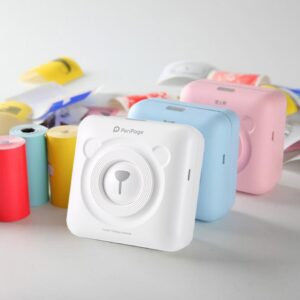 Portable Thermal Bluetooth Printer 58mm Mini Wireless POS Thermal Picture Photo Printer for Android IOS Mobile Phone