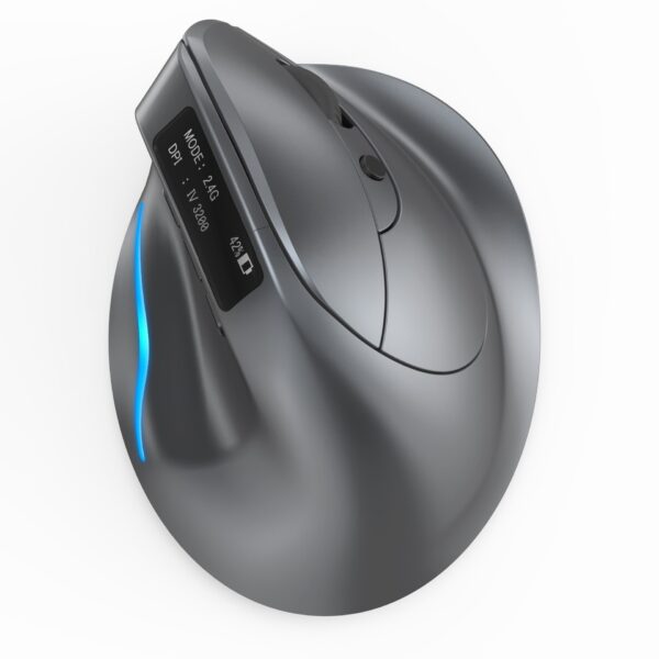 ZELOTES Master F-26C Display Bluetooth Wireless Charging Dual Mode Grip Vertical Anti Mouse Hand Mouse - Image 5