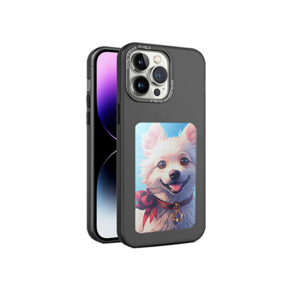 New Trending designer Luxury Black NFC smart E ink screen Display mobile phone cover for fundas iphone 15/14 Pro max DIY cases - Image 3