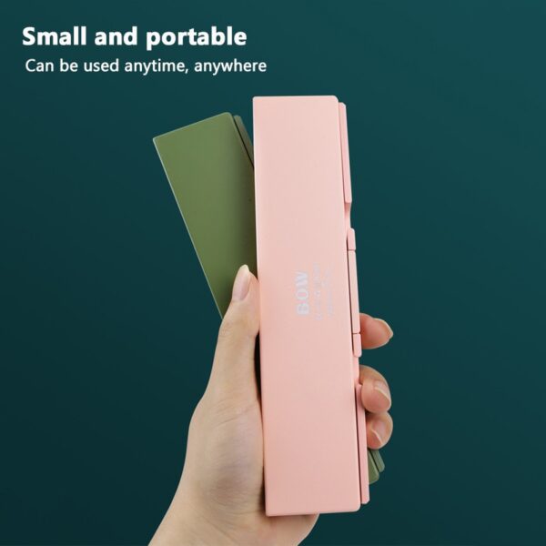 Mini Folding Keyboard Wireless Bluetooth-compatible Keyboard Foldable Keypad For Laptop Windows Android Tablet ipad Phone - Image 2