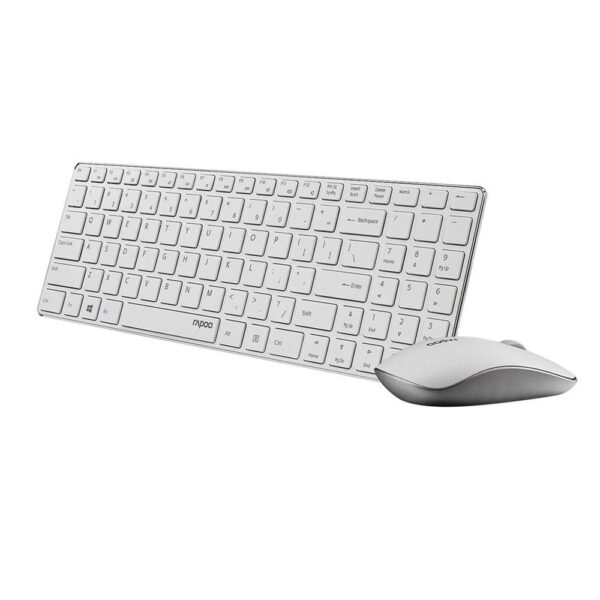 Rapoo 9300P Ultra Thin Metal Optical Wireless Keyboard and Mouse Combos for PC Laptop Gaming Home Keyboard - Image 5