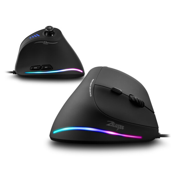 Master C18RGB Vertical Mouse Grip Ergonomic Joystick Game Wired Mouse Notebook Mouse - Image 3
