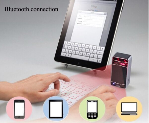 Bluetooth Wireless Virtual Projection keyboard Portable for Iphone Android Smart Phone Ipad Tablet PC Notebook - Image 2